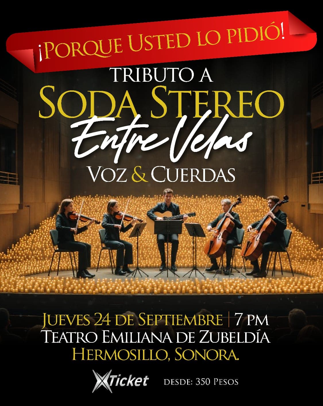 tributo a soda estereo entre velas